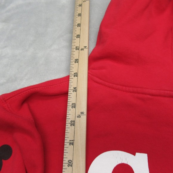 Vintage Walt Disney x Coca-Cola‎ Hoodie Unisex Small Red Fleece Collectible RARE - Picture 11 of 14